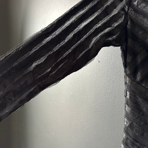 REISS Rebecca Bodycon Textured Dress in Black Size 4 - Picture 11 of 12